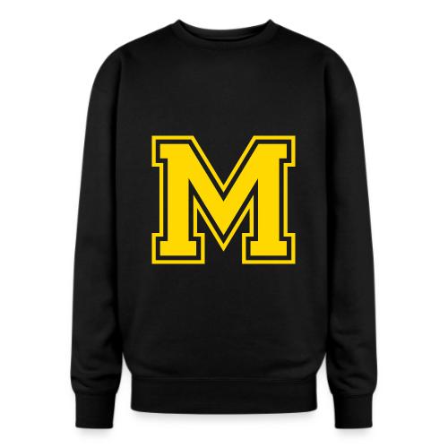 Letter M – Capital Athletic Alphabet Monogram - Oversized Crewneck Sweatshirt