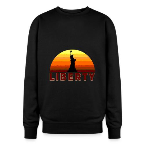 USA: Sunset Liberty Bold - Oversized Crewneck Sweatshirt