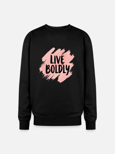 Live Boldly - Oversized Crewneck Sweatshirt - black