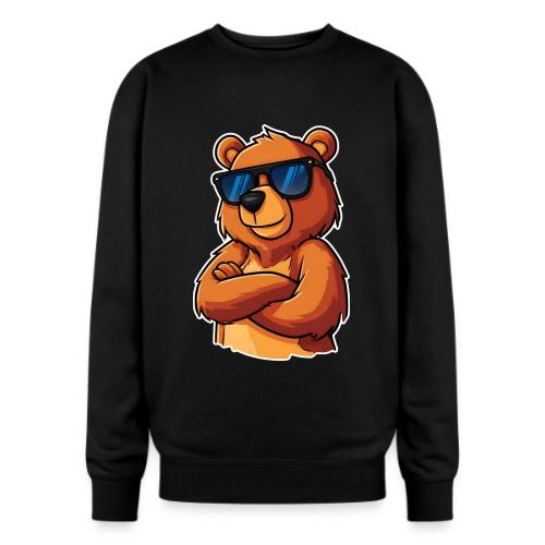 Cool Bear Sunglasses Cartoon Design - Oversized Crewneck Sweatshirt