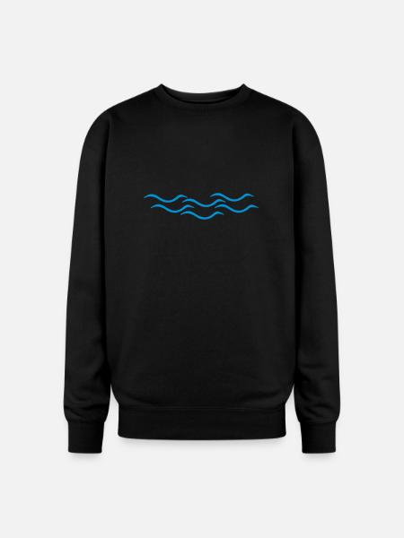water - Oversized Crewneck Sweatshirt - black