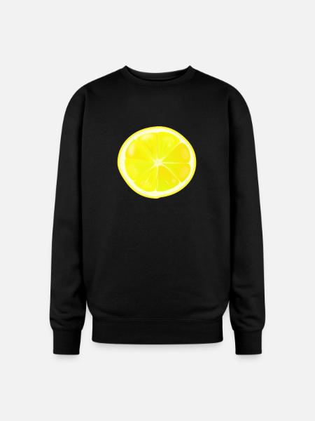 Lemon slice - Oversized Crewneck Sweatshirt - black