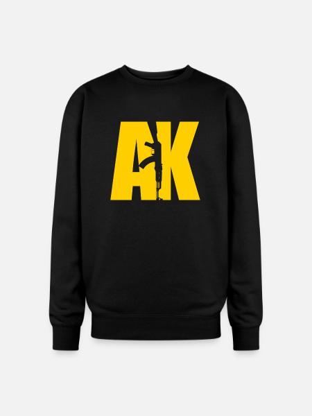AK47 YELLOW - Oversized Crewneck Sweatshirt - black