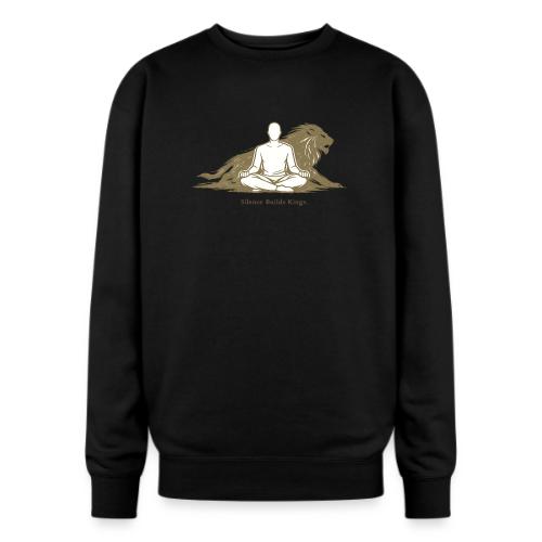 Silence Builds Kings Meditation Lion - Oversized Crewneck Sweatshirt