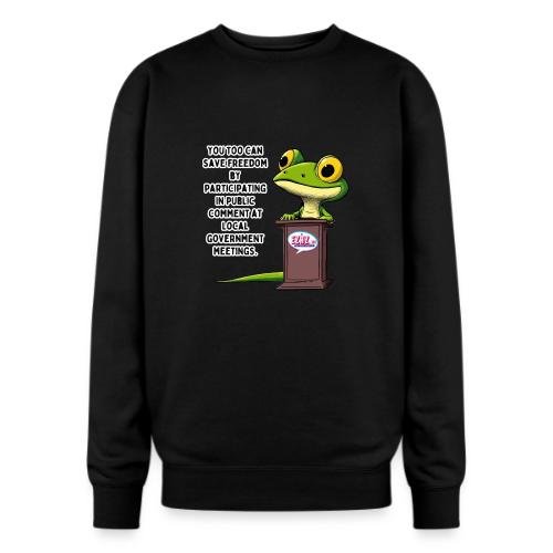 Public Comment Lizard Design - Oversized Crewneck Sweatshirt