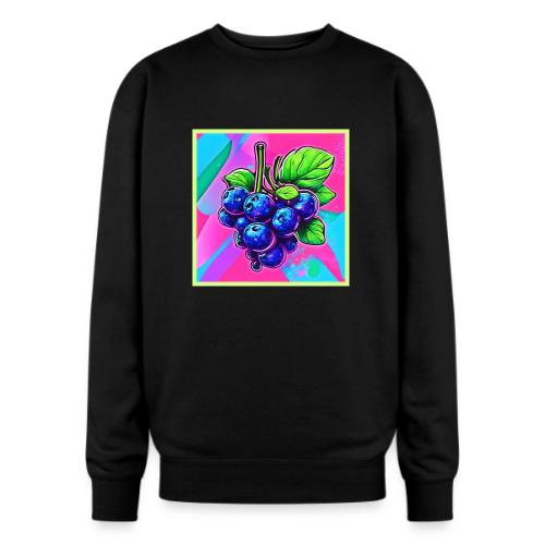 Vibrant Blueberry Artwork - Oversized Crewneck Sweatshirt