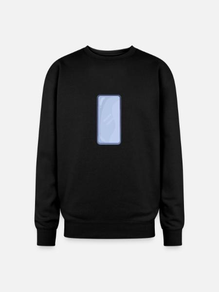 Phone - Oversized Crewneck Sweatshirt - black