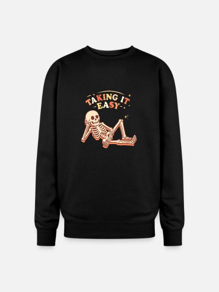 Taking it easy - Oversized Crewneck Sweatshirt - black