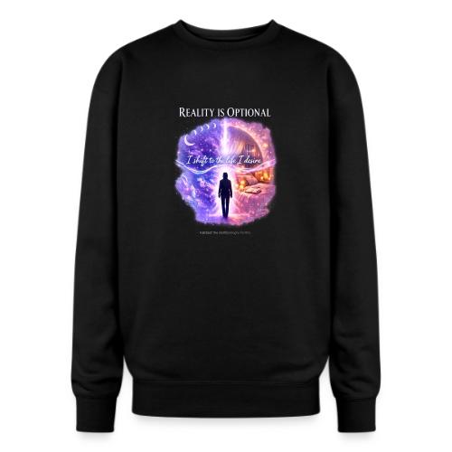 Reality Is Optional Cosmic Reality Shifting Portal - Oversized Crewneck Sweatshirt