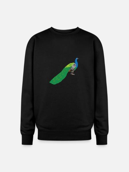 Peacock - Oversized Crewneck Sweatshirt - black