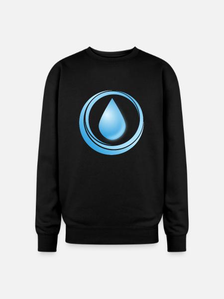 Water - Oversized Crewneck Sweatshirt - black