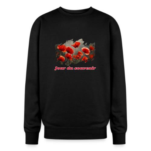 Remembrance Day with Poppies - Oversized Crewneck Sweatshirt