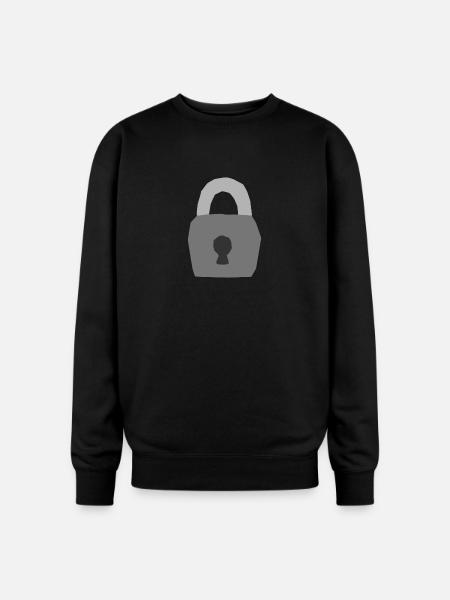 Lock - Oversized Crewneck Sweatshirt - black