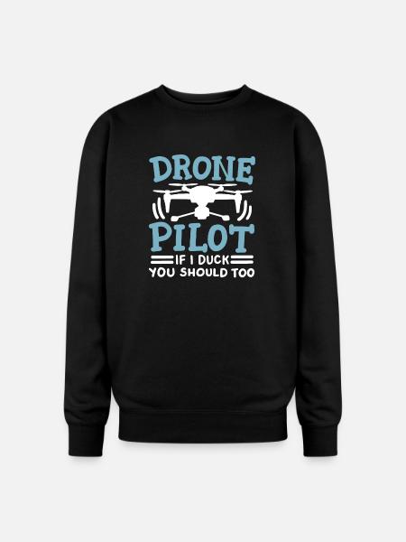 Drone Pilot - Oversized Crewneck Sweatshirt - black