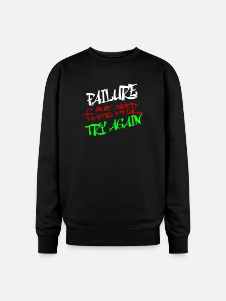 Bold Graffiti - Oversized Crewneck Sweatshirt - black