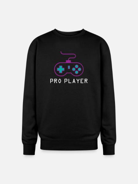 Pro Player Gamer - Oversized Crewneck Sweatshirt - black