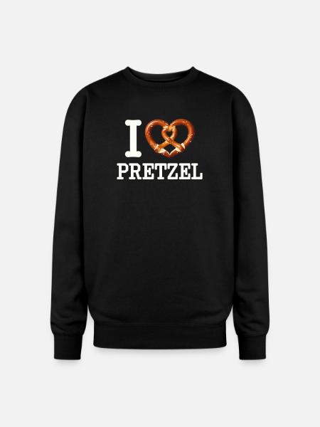 I Heart Pretzel - Oversized Crewneck Sweatshirt - black