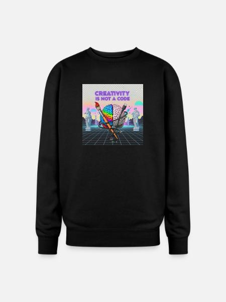 Brainbrush Neon: Creativity Unplugged - Oversized Crewneck Sweatshirt - black