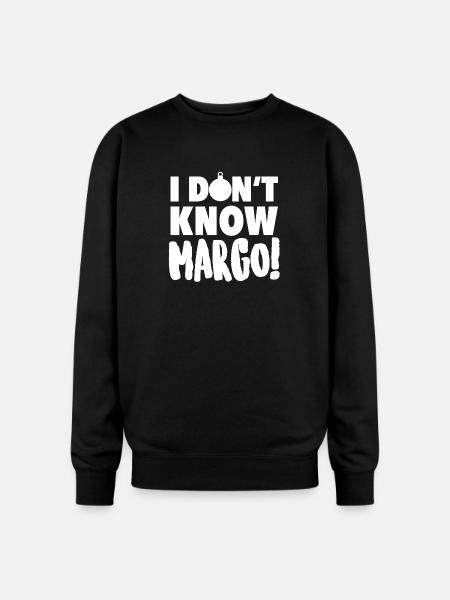 IDontKnowMargo Bold Text - Oversized Crewneck Sweatshirt - black