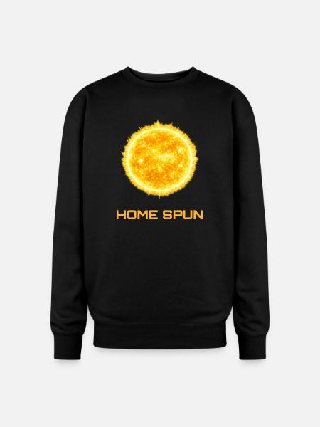 Sunburst Home Spun Solar T-shirt - Oversized Crewneck Sweatshirt - black