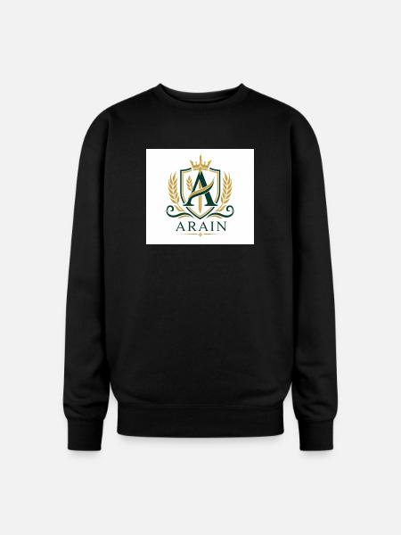 Arain Pride - Premium Punjabi Heritage Graphic - Oversized Crewneck Sweatshirt - black
