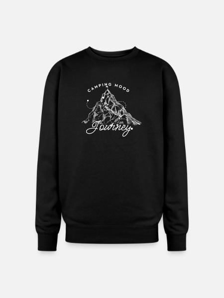 Camping_Mood - Oversized Crewneck Sweatshirt - black