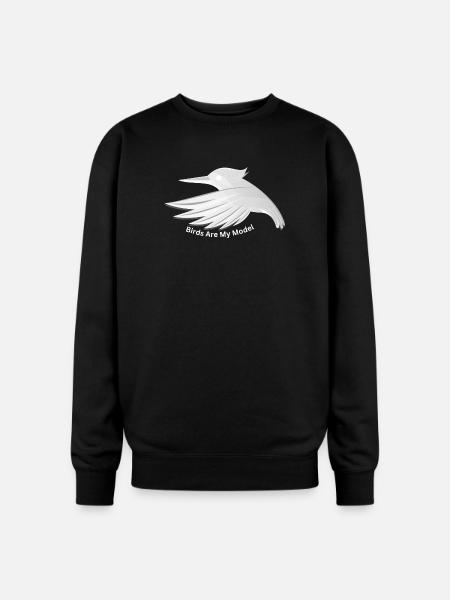 Birds_Are_My_Model - Oversized Crewneck Sweatshirt - black