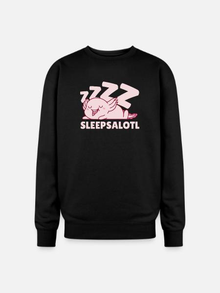 Sleepsalotl - Oversized Crewneck Sweatshirt - black