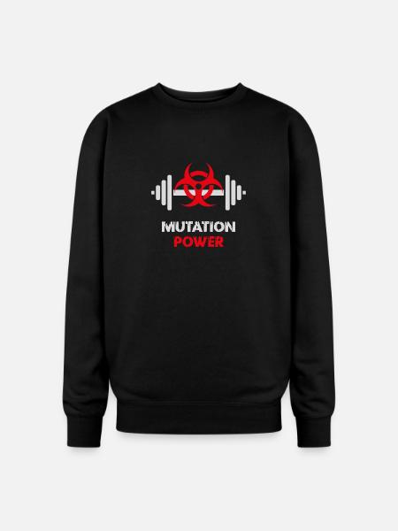 Powerlifting Mutation Strength - Oversized Crewneck Sweatshirt - black