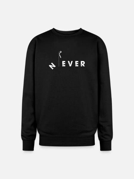 Never Cut Line - Oversized Crewneck Sweatshirt - black