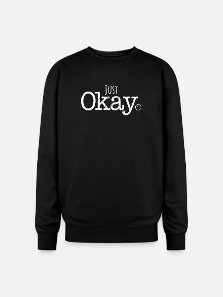 Just Okay - Oversized Crewneck Sweatshirt - black