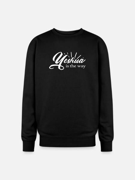 Yeshua Is The Way - Oversized Crewneck Sweatshirt - black