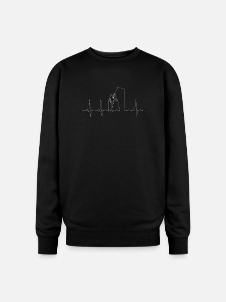 Heartbeat Peak Climber - Oversized Crewneck Sweatshirt - black
