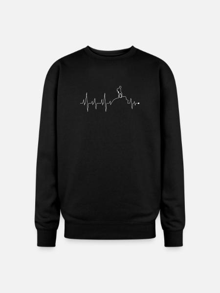 Heartbeat Peak Adventure - Oversized Crewneck Sweatshirt - black