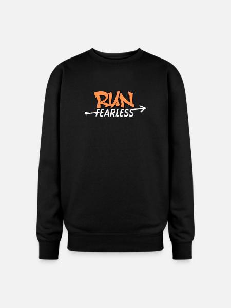 Run Fearless - Oversized Crewneck Sweatshirt - black
