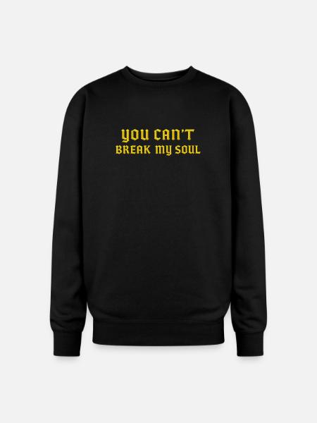 Unbreakable Soul in Gold - Oversized Crewneck Sweatshirt - black