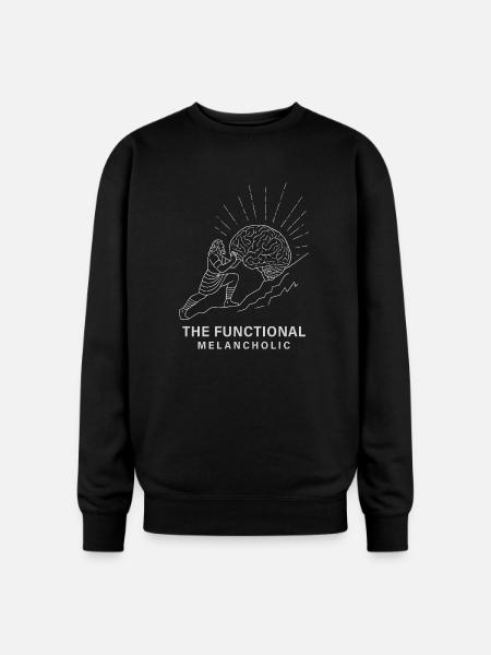 The Functional Melancholic - Oversized Crewneck Sweatshirt - black
