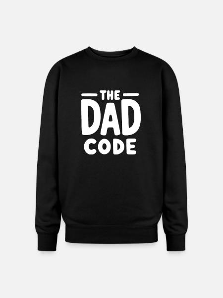 The Dad Code - Oversized Crewneck Sweatshirt - black