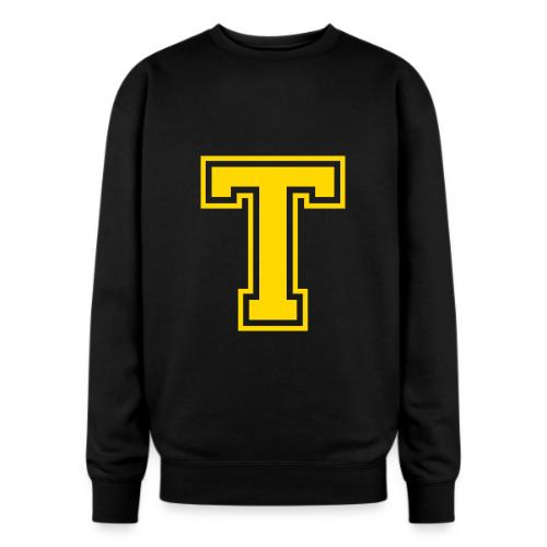 Letter T – Capital Athletic Alphabet Monogram - Oversized Crewneck Sweatshirt