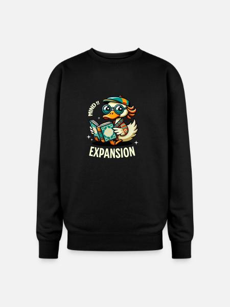mind expansion - Oversized Crewneck Sweatshirt - black