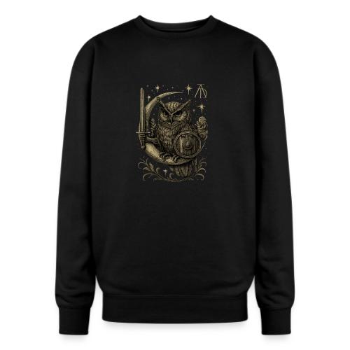 Moon Warrior Owl – Celestial Strength Tee - Oversized Crewneck Sweatshirt