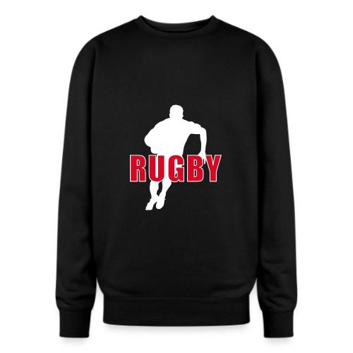 Bold Rugby Action Silhouette - Oversized Crewneck Sweatshirt