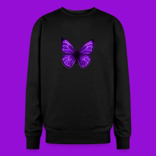 Neon Purple Butterfly - Oversized Crewneck Sweatshirt