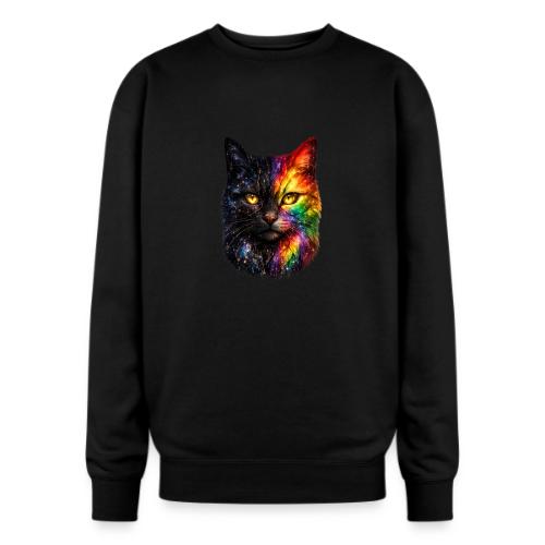 Cosmic Galaxy Rainbow Cat - Oversized Crewneck Sweatshirt