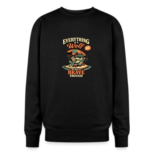 Everything Is A Wolf – Retro Chill - Oversized Crewneck Sweatshirt