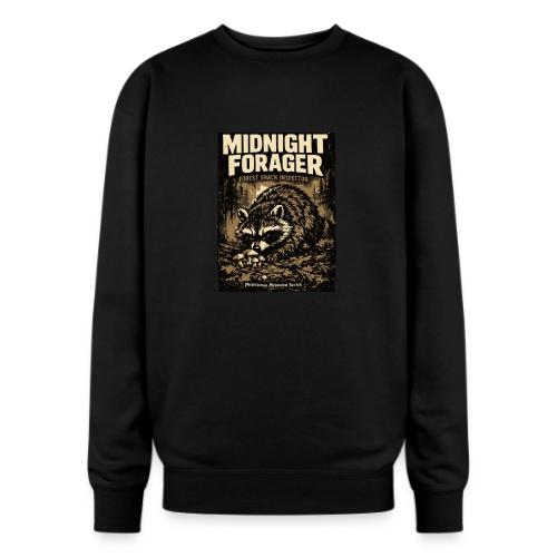 Midnight Forager Raccoon Mushroom Hunter - Oversized Crewneck Sweatshirt