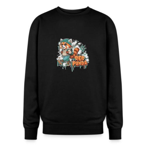 Red Panda Street Graffiti Vibes - Oversized Crewneck Sweatshirt