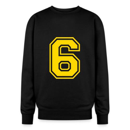 Number 6 in a classic athletic collegiate font - Oversized Crewneck Sweatshirt