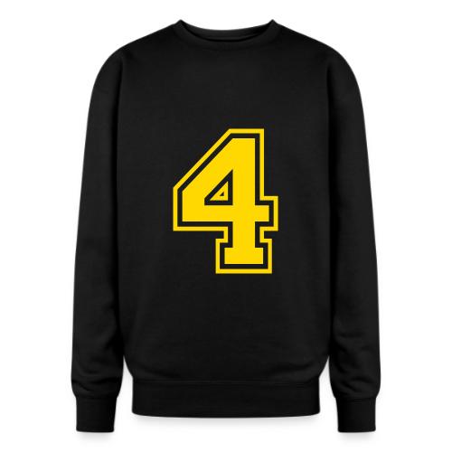Number 4 in a classic athletic collegiate font - Oversized Crewneck Sweatshirt