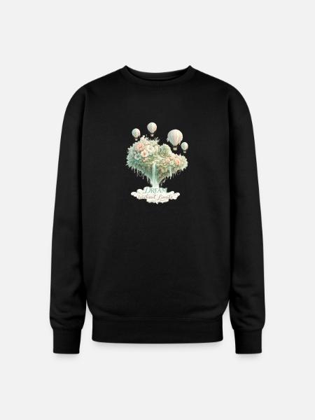 Dream Without Limits Float - Oversized Crewneck Sweatshirt - black